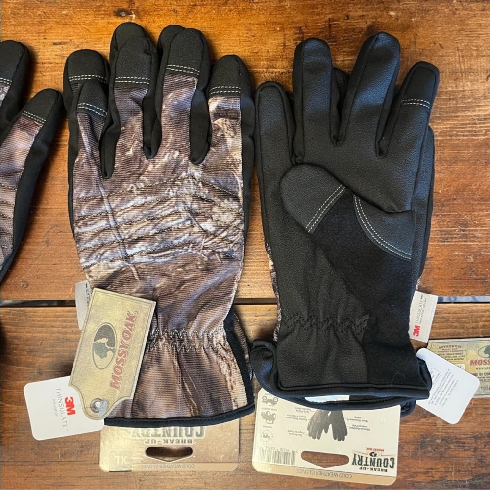Mossy Oak Men's Break-Up Country Camo Thinsulate-Lined Gloves New! Great Gift!
